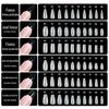 Nail Art Extend Nail Art Extend Nail Wearing Nail Art Suplemento especial Número Pacote Adesivo completo Meio adesivo Transparente Ultrafino Sem marcas Fosco Novo