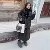 Conjunto de Inverno para Meninas 2025 Nova Moda Estilo Coreano Menina Estilo Infantil Médio e Grande Saia Xadrez Conjunto de Algodão