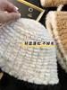 Gorro de pescador de felpa para mujer, otoño e invierno 2022, nuevo gorro de lavabo de punto pequeño, pequeño, fragante, cálido, para invierno