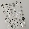 Pegatinas de Uñas de Halloween Transfronterizas, Múltiples Opciones Disponibles, Pegatinas de Uñas de Halloween Láser Planas Impermeables, Estilo Dh
