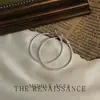 Pendientes de Aro Delgados Trenzados Estilo Mid-Century Vintage, Versátiles y Elegantes, Pendientes Grandes Exagerados con un Toque de Lujo Ligero y Sensación de Alta Gama