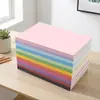 En Stock Cuaderno Pequeño A6 Bloc de Notas Sencillo de Color Sólido Fresco Portátil de Bolsillo Diario Cosido