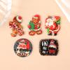 Venta caliente transfronteriza: pendientes, collar, llavero y bolso vintage de acrílico de doble cara para Navidad.