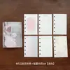 Coleção M5 Caderno de Folhas Soltas Acessórios para Páginas Internas Livro Planejador de Armazenamento Capa de PP Livro de Cartões Mini Bolso Interno Portátil
