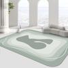 Alfombra de Cojín de Cristal Irregular Estilo Nórdico Sala de Estar Sofá Mesa de Centro Tapete de Piso Estudio Tocador Tapete Antideslizante