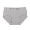 Ropa interior de mujer de algodón puro de grado 7A de estilo japonés para niña, ropa interior de mujer de algodón puro antibacteriano de cintura media transpirable color nude sólido para niña