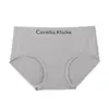 Pantaletas de algodón puro grado 7A estilo japonés para mujer, tiro medio, transpirables, con entrepierna antibacteriana, sensación de segunda piel, color liso, para niñas