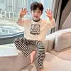 Pijama Infantil de Manga Longa Fino Roupa de Casa de Bebê Roupa de Outono para Menino Crianças Médias e Grandes Desenho Animado Adolescentes Roupa para Ar Condicionado conjunto