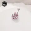 Europeu e Americano Mais Vendido Titânio G23 Simples Moda Elegante Flor Liga de Titânio F136 Joia para Piercing Anel de Umbigo Unha de Umbigo