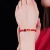 Pulseira popular de cordão vermelho com cinnábrio para estudantes, sucesso garantido nos exames, um presente único para o ensino médio e vestibulares