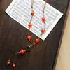 Otoño e Invierno Nuevo Cerámica de Jingdezhen Hongo Collar Accesorios para Mujer Diseño de Nicho Transfronterizo Collar Joyería para Mujer Gama Alta
