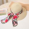 Sombrero de paja con lazo de cinta de verano 2023 para mujer, sombrero tejido de papel con protección solar, sombrero fresco de playa a la moda.