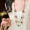 Collar Colgante Bohemio Retro Lujo Ligero Transfronterizo Cadena para Suéter de Gama Alta Temperamento de Nicho Joyería Versátil Venta al por Mayor