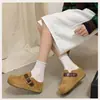 Sapatos Birkenstock que aumentam a altura sola grossa biqueira fechada chinelos de meio pé calçados femininos para exterior 2026 novos sandálias de enfiar outono sapatos únicos