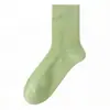 Calcetines de Aire Acondicionado de Verano para Hombre, Malla de Algodón Puro, Transpirables, de Media Pantorrilla, Finos, Absorbentes de Sudor, Sin Costuras, Deportivos, Antibacterianos, Color Sólido, Calcetines Versátiles
