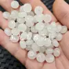 Xinjiang Hetian jade blanco cuentas de ábaco jade cuentas sueltas jade blanco sebo separador de jade dorado hebilla de jade pulsera collar cuentas de joyería