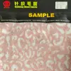 Tela de lana de cordero tejida con estampado de leopardo rosa y blanco para ropa, tela DIY para abrigos y chaquetas cálidas