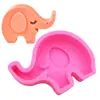 Molde de silicona de elefante para decoración de pasteles de chocolate DIY, molde de fondant, herramienta de horneado DIY