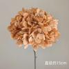 Flor artificial marrom flor de casamento rosa lírio hortênsia flor artificial marrom falsa fábrica atacado