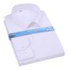 Camisas de Manga Corta para Oficina Mujeres de Cuello Azul, Camisas de Color Sólido de Verano para Hombres, Cárdigans para Mujer, Ropa Profesional, Se Pueden Estampar con Logo