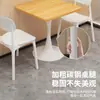 Juego de Mesa y Sillas Rectangulares de Lujo Ligero para Restaurantes de Comida Rápida, Mesas de Comedor Comerciales y Comedores