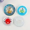 Insignia acrílica salón de belleza técnico de pedicura club de salud tarjeta de pasador de papel circular placa de matrícula
