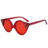 Gafas de Sol Estilo Nuevo Europeo y Americano Personalizadas Ojo de Gato, Gafas de Sol Triangulares de Moda, Gafas de Sol con Lente Transparente Oceánica