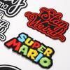 Ya Xiu Nuevas Insignias de Letras Negras Calcomanías de Tela Cara Sonriente Calcomanías de Bordado para Computadora Calcomanías de Parche para Ropa de Letras de Color