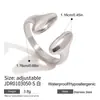 Anillo de luz de acero inoxidable Jie Ding joyería de lujo de alta gama no se decolora joyería de acero de titanio anillos transfronterizos anillo Europa y Estados Unidos