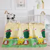 Edredom Infantil de Verão Fresco de Algodão Lavado Jardim de Infância Edredom para Ar Condicionado Soneca de Bebê Solteiro Desenho Animado Fino Verão Lavável à Máquina