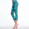 HWT YOGA Ropa Nueva para Deportes al Aire Libre y Ocio YOGA Ajustada Leggings de Siete Puntos Jungla Venta al por Mayor