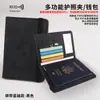 Porta-Passaporte Transfronteiriço Couro PU Antifurto RFID Porta-Bilhetes de Viagem Bolsa para Documentos Capa Protetora Personalizada para Livro de Passaporte