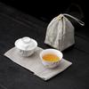 Juego de té portátil para una persona una taza de olla de viaje de comida rápida traje como un cuenco para una persona té portátil al aire libre comida rápida