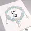 Explosões Super Fada Mori Cristal Lua Pulseira Feminina Design de Nicho Estudante Joker Cor Doce Pulseira de Namorada