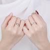 Exclusivo transfronterizo para parejas anillo ama esta vida creativa hombres y mujeres anillo abierto un par de precio anillo de joyería de plata coreana