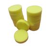 Esponja para polimento e enceramento de carros, esponja de limpeza redonda para banho de cristal, esponja para lavagem de carros, bloco de esponja de limpeza atacado