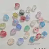 12mm Transparente Dos Tonos Pintura al Óleo Rosa Camelia Con Cuentas Cadena para Teléfono Móvil Pulsera Accesorios para Joyería DIY Venta al por Mayor