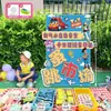 Painel Decorativo para Escola Primária Cartaz Cabine Kt Arranjo de Coração Feira de Artesanato Venda de Caridade Infantil Painel de Exposição de Marca Atividade Jardim de Infância