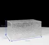 Expositor de postres con ondas de agua negra, acrílico, de vidrio, para tartas