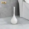 Baño Inodoro Lavabo Cepillo para Inodoro Cepillo para el Hogar Lindo Mango Largo Limpieza Hogar De Pie Plata Oro Negro