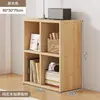 Librero Bajo de Madera Maciza, Gabinete de Almacenamiento en Rejilla para el Hogar de Pie, Gabinete de Exhibición y Almacenamiento para Sala de Estar, Estantería de Combinación Libre para Montar en Pared