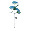 Lámpara de Suelo de Hortensia Simulada Solar Impermeable para Exteriores Lámpara Decorativa de Jardín para Patio Césped Venta Caliente Temu