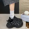 Zapatos cómodos de suela gruesa y suave, estilo coreano antideslizantes, 'dad shoes' 2026, zapatos casuales ligeros de verano, nuevo estilo versátil