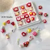 [Paraíso de Manzanas] Colgante de Manzana de Resina Cerámica Pulsera de Cuentas Sueltas Cadena para Teléfono Móvil Paquete de Materiales para Accesorios DIY con Cuentas