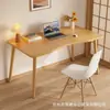 Mesa de Computador Quarto Mesa de Casa Mesa de Desktop Estudante Aprendizagem Mesa de Escrita Simples Casa de Aluguel Mesa com Perna de Madeira Maciça