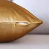 Funda de Almohada de Terciopelo Espeso Color Dorado Brillante Más Vendida de Amazon Funda Decorativa para Cojín de Sofá Funda de Almohada Fija de Fábrica para Mesita de Noche