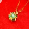 Colgante de Imitación de Oro de 18K de Lujo Ligero Estrella de Seis Puntas Moda Celebridad de Internet Suministro en Vivo Oro Arena Exquisito Explosiones Joyería Transfronteriza