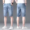 Jeans de Verano para Hombre 2026 Estilo Simple Marca Juvenil de Moda Corte Delgado Elásticos Versátiles Shorts para Hombre