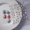 Lindas Pegatinas para Uñas Fresa Oso Populares en Xiaohongshu Pegatinas para Uñas 5D en Relieve Autoadhesivas Impermeables Pegatinas para Teléfono