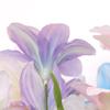 Simulación Tres Puntas Flores de Lirio Pequeñas Arreglo Floral Bloque Flor Flores Artificiales Material Floral Decoración de Boda Flores Artificiales
